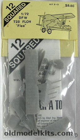 12 Squared 1/72 DFW-28 (T28) Floh (Flea) - Bagged, 2-3 plastic model kit